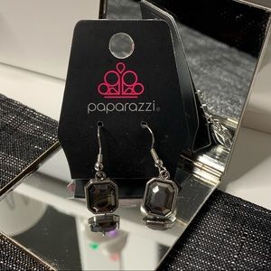 6/$20 Paparazzi Accessories Geometric Faux Hematite Stone Dangle Earrings New